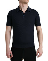 Dolce & Gabbana Dark Blue Collared Short Sleeve Polo T-shirt -   -  Dolce & Gabbana.
